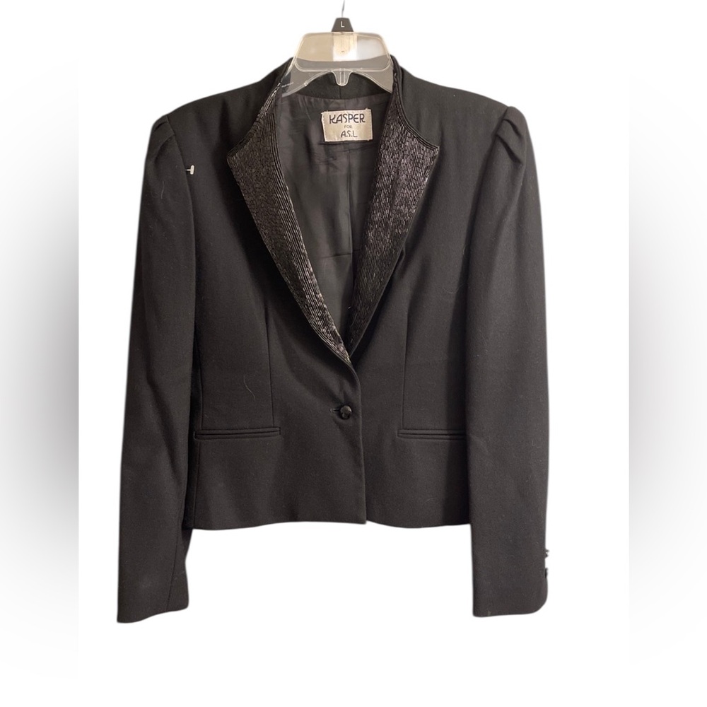 Wool Beaded Blazer